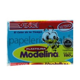 PLASTILINA AZUL CLARO MARQUETA MODELINA 180GR 2345 DIXON 1 PIEZA