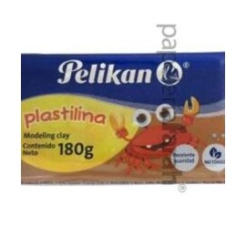 PLASTILINA CAFÉ MARQUETA 180GR PELIKAN 1 PIEZA