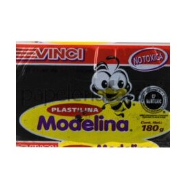 PLASTILINA NEGRA MARQUETA MODELINA 180GR 2351 DIXON 1 PIEZA