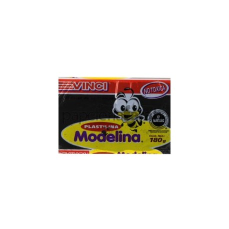 PLASTILINA NEGRA MARQUETA MODELINA 180GR 2351 DIXON 1 PIEZA