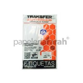 ETIQUETA ADHESIVA BLANCA 20X105MM EAB20105 TRANSFER