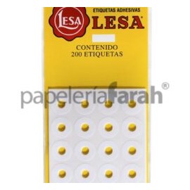 REFUERZO PARA CARPETA ADHESIVO BLANCO 200PZ LESA 200 PIEZAS