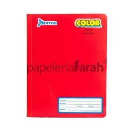 CUADERNO FORMA FRANCESA COSIDO RAYAS COLOR 360 581290 NORMA 100 HOJAS