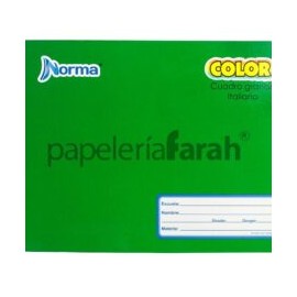 CUADERNO FORMA ITALIANA COSIDO CUADRO 7 COLOR 360 581298 NORMA 100 HOJAS