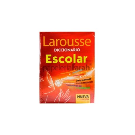 DICCIONARIO ROJO ESCOLAR 1065 LAROUSSE 1 PIEZA