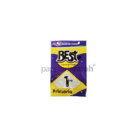 FORRO PLAST LIBROS 1 PRIMARIA 5pz BEST