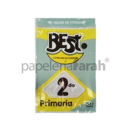 FORRO PLAST LIBROS 2 PRIMARIA 5pz BEST