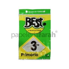 FORRO PLAST LIBROS 3 PRIMARIA 7pz BEST