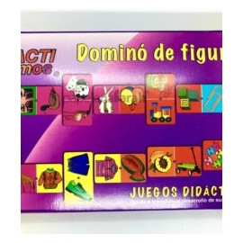 JUEGO DIDÁCTICO DOMINO FIGURAS DIDACTICROMOS 1 PIEZA