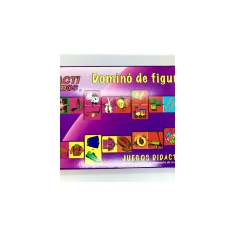 JUEGO DIDÁCTICO DOMINO FIGURAS DIDACTICROMOS 1 PIEZA