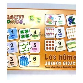 JUEGO DIDÁCTICO LOS NÚMEROS DIDACTICROMOS 1 PIEZA