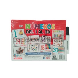 JUEGO DIDACTICO NUMEROS 1-30 PORTADORES 30pz P005 EDIT GARCIA