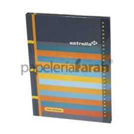 LIBRETA FORMA FRANCESA PASTA DURA RAYAS 210 ESTRELLA 96 HOJAS