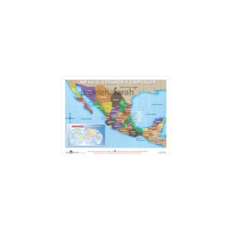 MANTELETA DIDÁCTICA MAPA DE MÉXICO M-517 EDUCACTIVITY 1 PIEZA