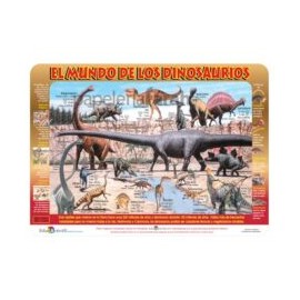 MANTELETA DIDÁCTICA EL MUNDO DE LOS DINOSAURIOS M-539 EDUCACTIVITY 1 PIEZA