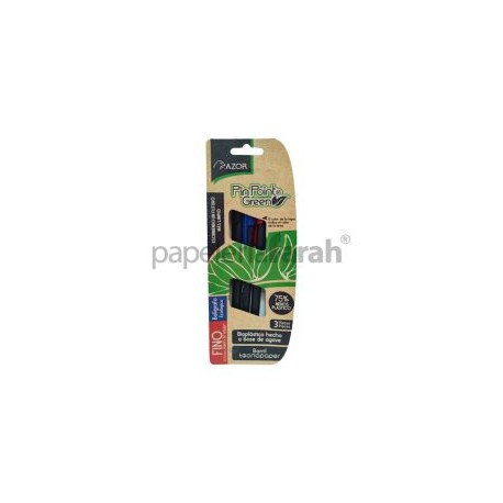 BOLIGRAFO FINO 0.7MM ECOLOGICO SURTIDO PIN POINT GREEN BLT C/3PZA 301.6893NRA AZOR