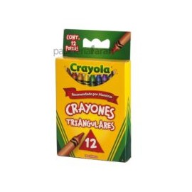 CRAYONES COLORES SURTIDOS TRIANGULARES JUMBO CRAYOLA 12 PIEZAS