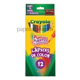 LÁPICES COLORES SURTIDOS 68-4012 CRAYOLA 12 PIEZAS