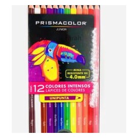 LÁPICES COLORES SURTIDOS LARGOS PRISMACOLOR 12 PIEZAS