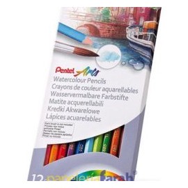 LAPIZ COLOR ACUARELABLE C/12 CB9-12 PENTEL