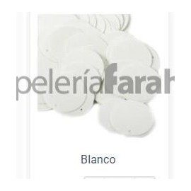 LENTEJUELONES BLANCOS METÁLICOS 20 MM M320 MYLIN 1 BOLSA