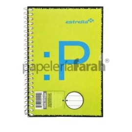 CUADERNO APUNTES ESPIRAL RAYAS 122 ESTRELLA 50 HOJAS