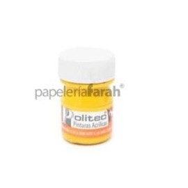 PINTURA ACRÍLICA AMARILLO MEDIO 20ML 318 POLITEC 1 PIEZA