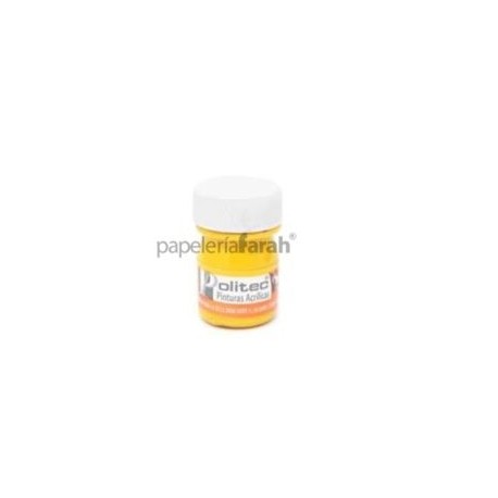 PINTURA ACRÍLICA AMARILLO MEDIO 20ML 318 POLITEC 1 PIEZA