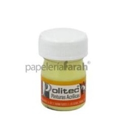 PINTURA ACRÍLICA AMARILLO PASTEL 20ML 329 POLITEC 1 PIEZA