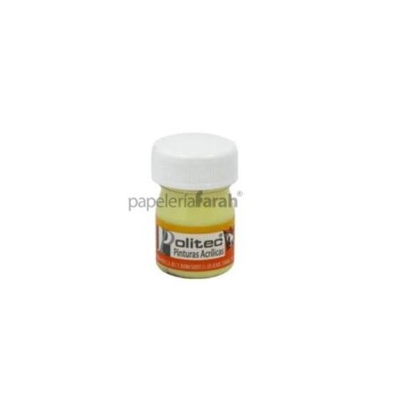 PINTURA ACRÍLICA AMARILLO PASTEL 20ML 329 POLITEC 1 PIEZA