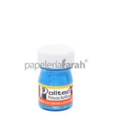 PINTURA ACRÍLICA AZUL CELESTE 20ML 313 POLITEC 1 PIEZA