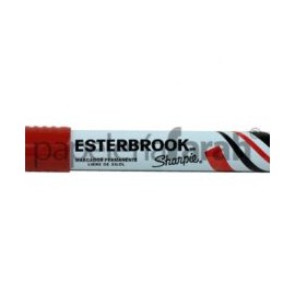 MARCADOR PERMANENTE ROJO ESTERBROOK 1 PIEZA