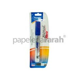 MARCADOR PERMANENTE SIGNAL XTRA PUNTA CINCEL C/1 BLT AZUL 40103 AZOR