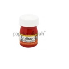 PINTURA ACRÍLICA CARMÍN 20ML 319 POLITEC 1 PIEZA