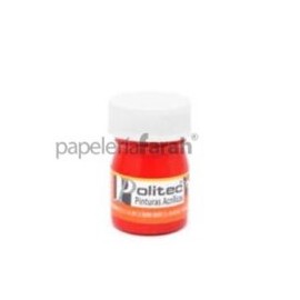 PINTURA ACRÍLICA ROJO 250ML 314 POLITEC 1 PIEZA