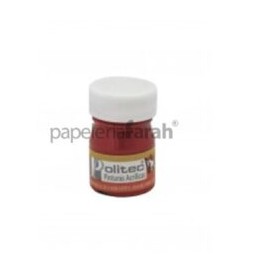 PINTURA ACRÍLICA ROJO TOLUIDINA 20ML 309 POLITEC 1 PIEZA