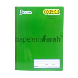 CUADERNO COLLEGE COSIDO DOBLE RAYA COLOR 360 581286 NORMA 100 HOJAS