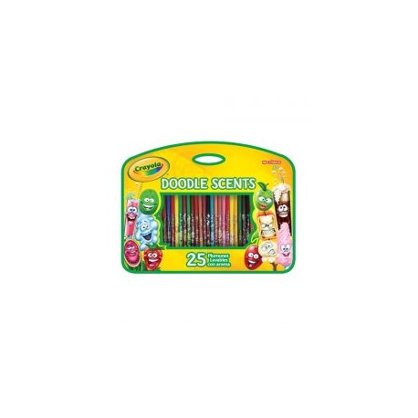 PLUMON DOODLE SCENTS CON AROMA C/25 PIEZAS 588294 CRAYOLA