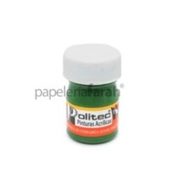 PINTURA ACRÍLICA VERDE CLARO 20ML 312 POLITEC 1 PIEZA