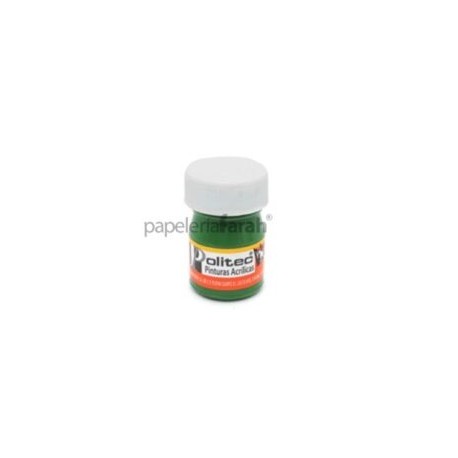 PINTURA ACRÍLICA VERDE CLARO 20ML 312 POLITEC 1 PIEZA