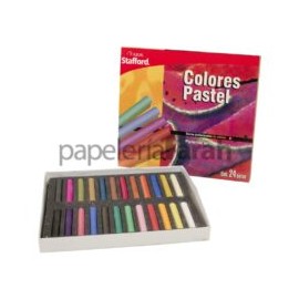 PINTURA COLORES SURTIDOS PASTEL ESTUCHE 862403 STAFFORD 24 PIEZAS