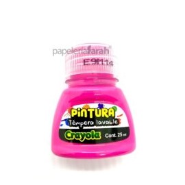 PINTURA TEMPERA ROSA 25ML CRAYOLA 1 PIEZA