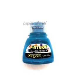 PINTURA TEMPERA TURQUESA 25ML CRAYOLA 1 PIEZA