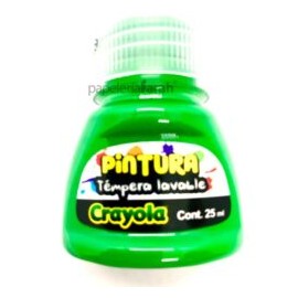 PINTURA TEMPERA VERDE 25ML CRAYOLA 1 PIEZA