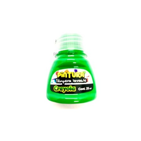 PINTURA TEMPERA VERDE 25ML CRAYOLA 1 PIEZA