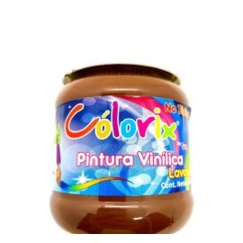 PINTURA VINÍLICA CAFÉ 250ML COLORIX 1 PIEZA