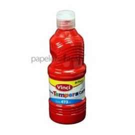 PINTURA TEMPERA ROJO 473ML VINCI 1 PIEZA