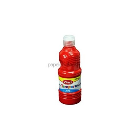 PINTURA TEMPERA ROJO 473ML VINCI 1 PIEZA